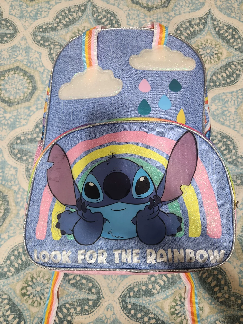 Stitch 'Look for the Rainbow' Kids Backpack - Blue